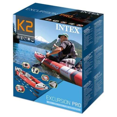 Carton du kayak gonflable intex excursion pro k2